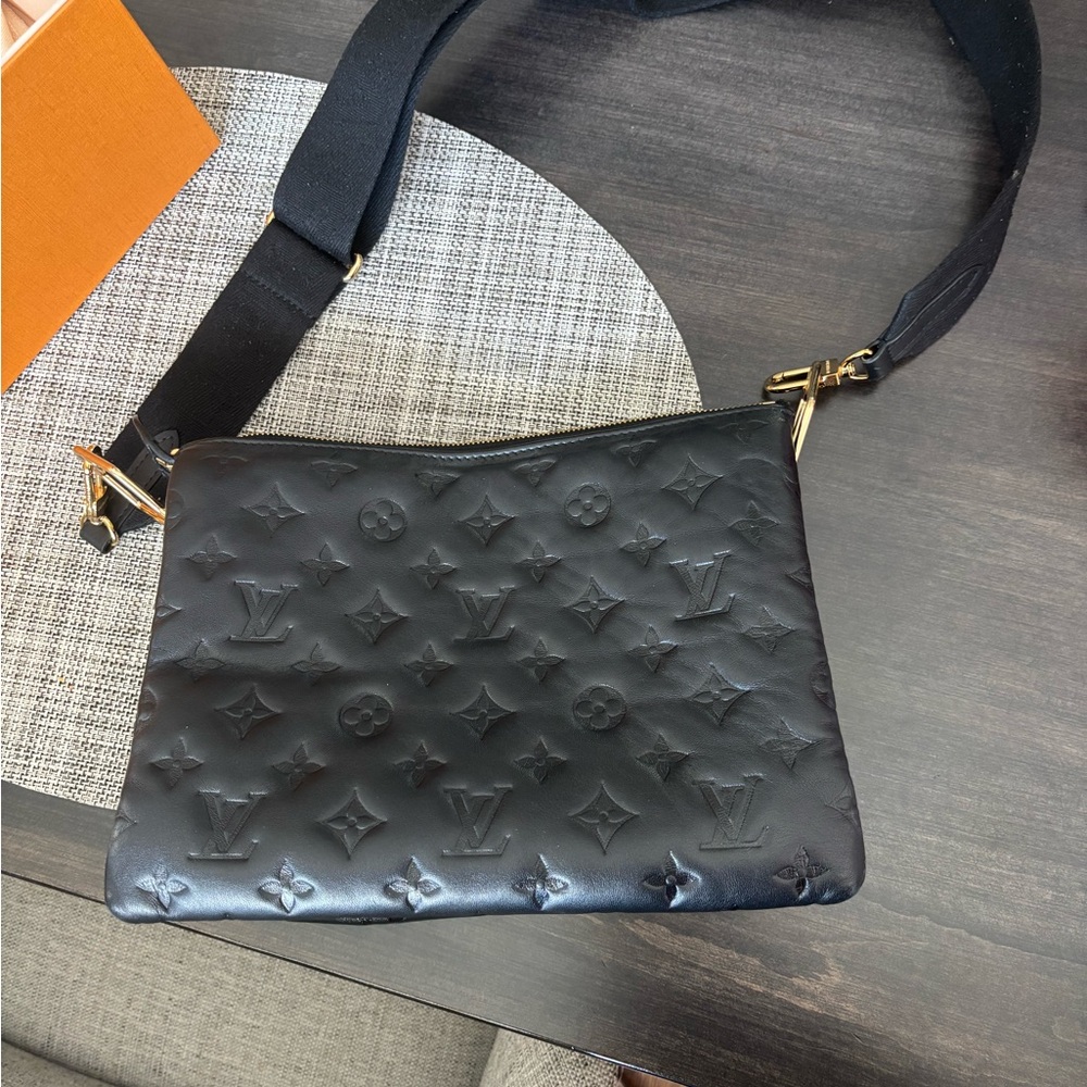 Louis Vuitton Black Coussin Lambskin Purse